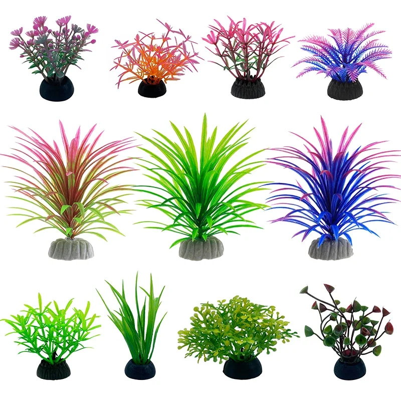 Marine Aquarium Hobby - PVC Aquarium Decorative Simulation Artificial Leaves