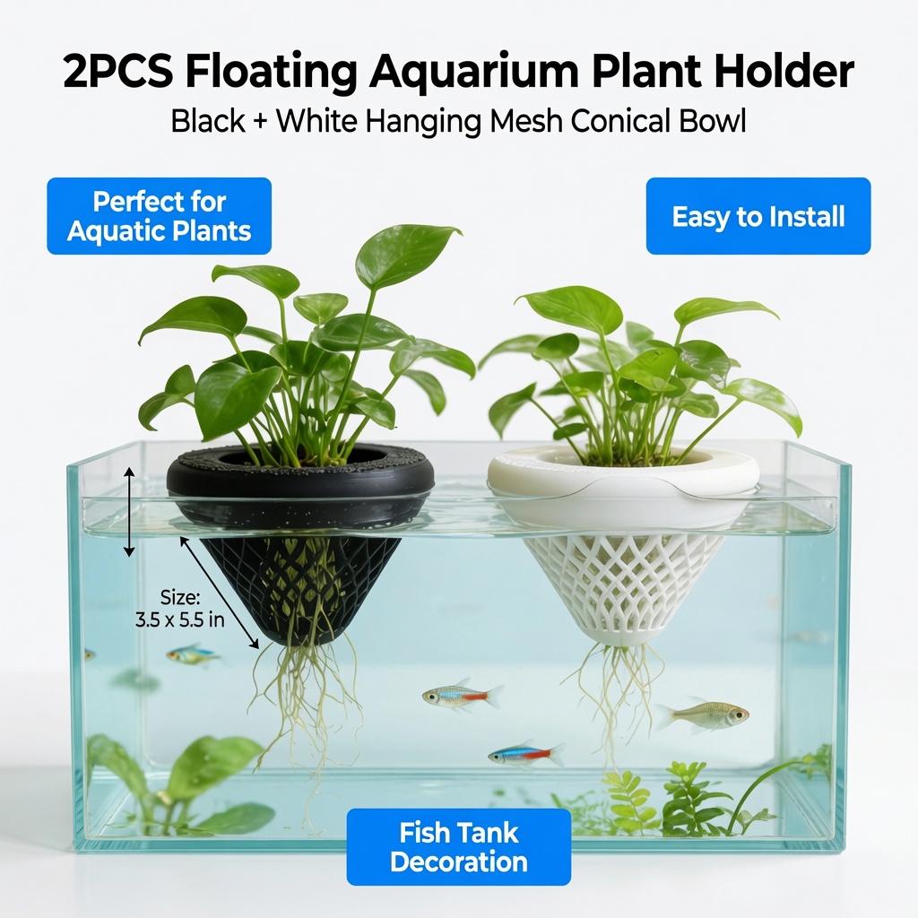2PCS Floating Aquarium Plant H - Marine Aquarium Hobby 评论和价格
