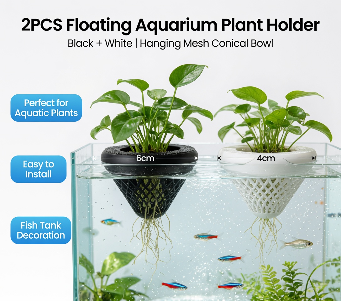 2PCS Floating Aquarium Plant H - Marine Aquarium Hobby 评论和价格