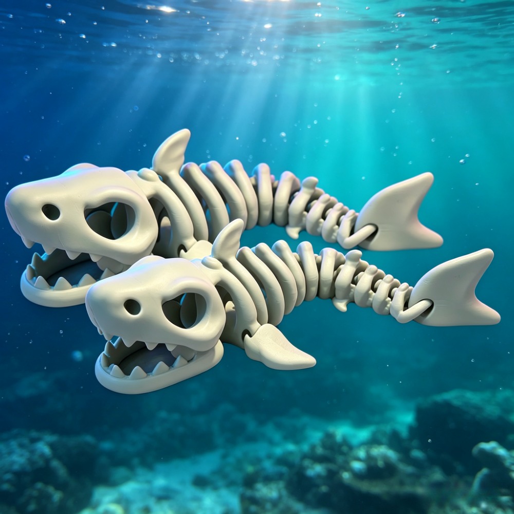 Shark Skeleton Aquarium Decor  - Marine Aquarium Hobby 评论和价格
