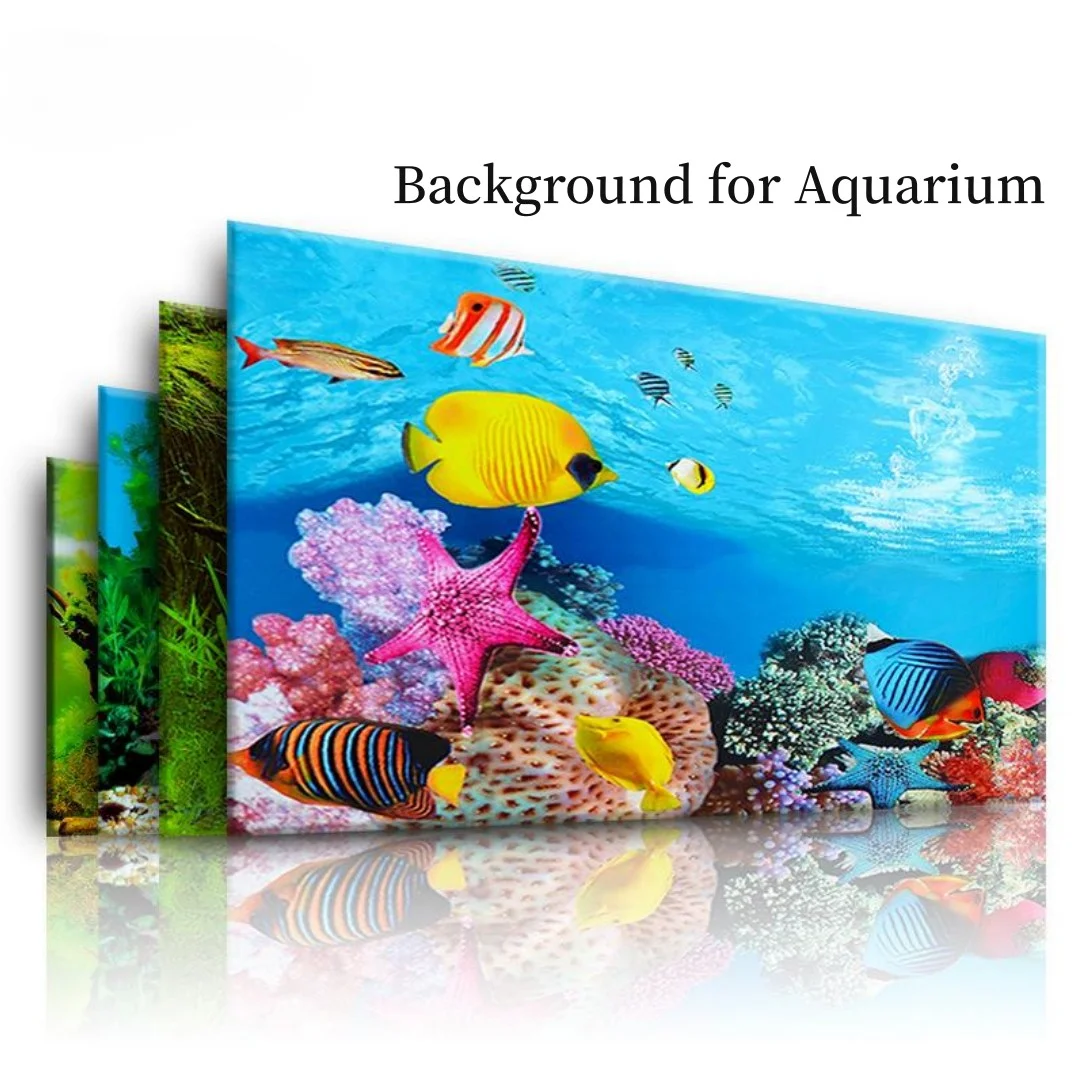 Background Aquarium 3D Sticker - Marine Aquarium Hobby 评论和价格