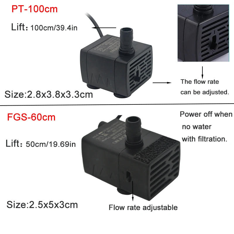 USB Aquarium Submersible Water - Aquarium Marine Filter 评论和价格